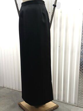 Straight Black Skirt w mini train at back